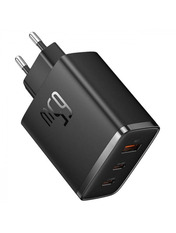 Мережевий зарядний пристрій Baseus Cube Pro (1 USB-A + 2 USB-C) 65W Black (P10152301113-00)