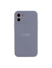 Чохол Silicone Case Full Size with Frame для Apple iPhone 12 Lavender Grey Lavender Grey (6948217035)