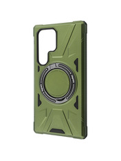 Чохол Wave Magnetic Ring для Samsung Galaxy S25 Dark Green