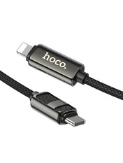Кабель синхронізації Hoco  U137 LineType-C to Lightning 27W 1,2m Black