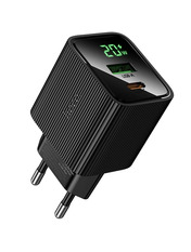 Мережевий зарядний пристрій Hoco CS83A Excellent 20 1 USB-A + 1 USB-C Відсутній Black (1 USB-A + 1 USB-C) 20W Black
