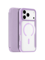 Чохол-книжка Dux Ducis з кишенею для візитівки для Apple iPhone 17 Pro Max Purple