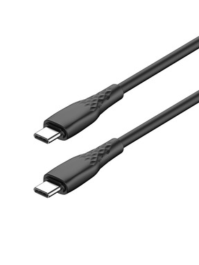 Кабель синхронізації ColorWay CBPDCC094 Type-C to Type-C 60W 1m Black (CW-CBPDCC094-BK)