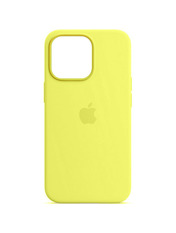 Чохол Silicone case with Magsafe Animation для Apple iPhone 13 Pro Max Lemon Zest