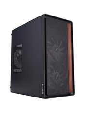 Корпус 1stPlayer WD1-BK-3F1 Midi-Tower Black