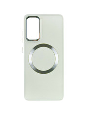 Чохол Bonbon Metal Style with MagSafe для Samsung Galaxy S23 White White (6947821035)