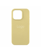 Чохол Silicone Case Silicone Case Full Aquarelle для iPhone 16 Pro Max Crem yellow
