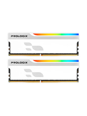 Оперативна пам’ять ProLogix Onyx White RGB DDR4 16 2 3200 16GB (kit 2*8GB) 3200MHz (PRO16GB3200YWR4K)
