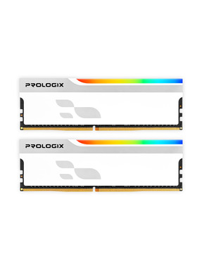 Оперативна пам’ять ProLogix Onyx White RGB DDR4 16GB (kit 2*8GB) 3200MHz (PRO16GB3200YWR4K)