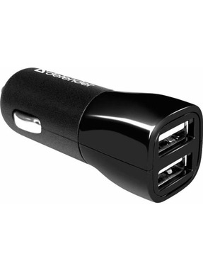 Автомобільний зарядний пристрій Defender ECA-24 12W 2 USB-A Black