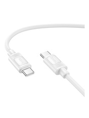 Кабель синхронізації Hoco X122 Silicone Type-C to Type-C White 60W 1m White