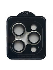 Захисне скло інше Camera METAL для Apple iPhone 15 Pro/15 Pro Max глянсове Silver