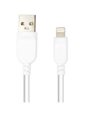 Кабель синхронізації PowerPlant USB to Lightning Ні White 1 1m White (CA911196)
