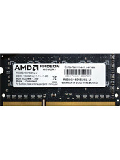 Оперативна пам’ять SODIMM AMD Radeon R5 Entertainment DDR3 8GB 1600MHz (R538G1601S2SL-U)