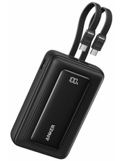 Павербанк Anker 2xBuilt-In USB-C Cable 1xUSB-C + 1xUSB-A 20000 Black 45 45W 20000mAh Black (A1681H12)