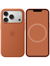 Чохол OEM Silicone case with Magsafe and Animation для Apple iPhone 17 Pro Terra Cotta