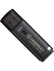 USB накопичувач Kingston IronKey Locker+ 50 G2 64 ГБ USB 3.2 Black 64GB Black (IKLP50G2/64GB)