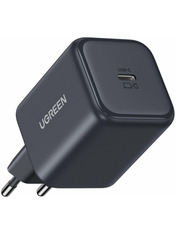 Мережевий зарядний пристрій Ugreen X524 GaN Black 45 1 USB-C Відсутній (1 USB-C) 45W Black (X524/65052)