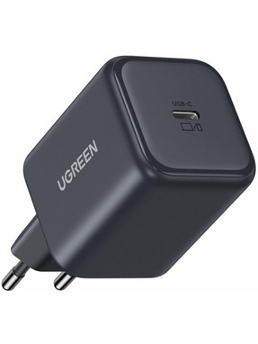 Мережевий зарядний пристрій Ugreen X524 GaN (1 USB-C) 45W Black (X524/65052)