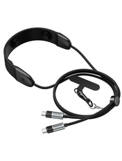 Кабель синхронізації Hoco U145 nec hanging with massager Type-C to Type-C Black Ні 1,4 100W 1,4m Black