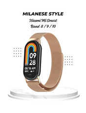 BeCover Milanese Style Xiaomi Smart Band 10/9/8 Рожевий Rose Gold
