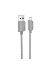 Кабель синхронізації Hoco X113 USB to microUSB Gray 12W 1m Gray