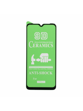 Захисне скло Ceramic для Realme C2 глянсове Black