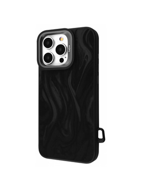 Чохол Kajsa Fluid Art with Magnetic Ring для Apple iPhone 16 Pro Max Black (6938257109)