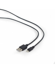 Кабель синхронізації Cablexpert USB to Lightning Black 0,1 12W 0,1m Black (CC-USB2-AMLM-0.1M)