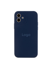Чохол Silicone Case Full Size with Frame для Apple iPhone 12 Deep Navy Deep Navy (6905278134)