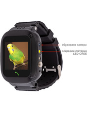 Смарт-годинник AmiGo GO004 Black 52mm Black