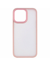 Чохол Metal Buttons для Apple iPhone 14 Pro Pink