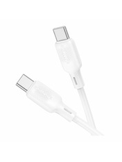 Кабель синхронізації Borofone BX113 Type-C to Type-C White 1 60W 1m White Ні