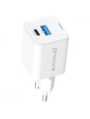 Мережевий зарядний пристрій Proove Pocket GaN Plus (1 USB-A + 1 USB-C) 25W White (WCPG25111202) White