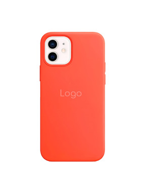 Чохол Silicone Case with MagSafe для Apple iPhone 12/12 Pro Electric Orange (6973851024)