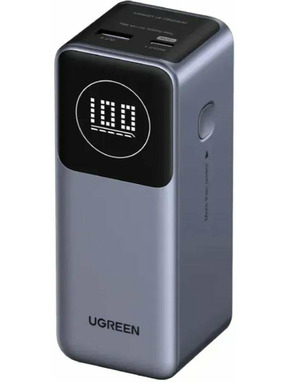 Павербанк Ugreen PB724 1xUSB-C + 1xUSB-A 100W 12000mAh Grey