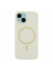 Чохол Silicone Case with MagSafe для Apple iPhone 15 Antique White