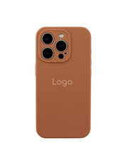 Чохол Silicone Case Full Size with Frame для Apple iPhone 15 Pro Max Brown Brown (6973820491)