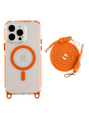 Чохол LanyardCase для Apple iPhone 16 Pro Orange