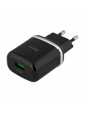 Мережевий зарядний пристрій Hoco N3 MicroUSB Black (1 USB-A) 18W + кабель MicroUSB Black 18 1 USB-A