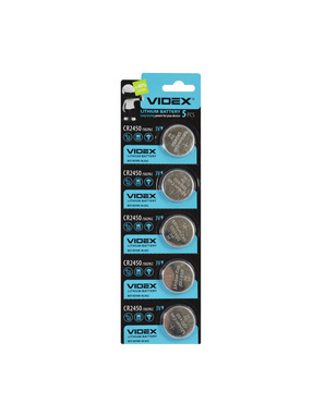 Батарейка Videx CR2450 Lithium 5шт (23462)