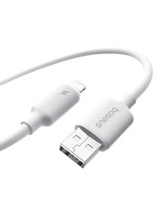 Кабель синхронізації Baseus Foamed Silicone USB to Lightning 12W 1m White (E0426901)