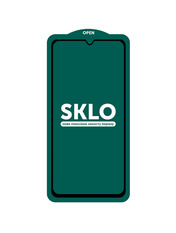 Захисне скло SKLO 5D для Xiaomi Redmi Note 10/Note 10s Black (OEM) глянсове