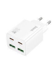 Мережевий зарядний пристрій Hoco N56 Fundador White (2 USB-A + 2 USB-C) 30W White