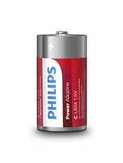 Батарейка Philips Power Alkaline C (R14, LR14) Alkaline 2шт (LR14P2B/10)