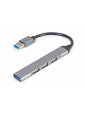 USB-хаб Gembird UHB-U3P1U2P3-02 USB-A (1xUSB 3.1 + 3xUSB 2.0) Grey (UHB-U3P1U2P3-02)