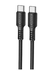 Кабель синхронізації Borofone BX116 Type-C to Type-C 60W 1m Black Ні Black 1