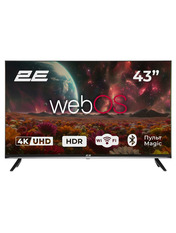 Телевізор 2E A07K 43" Black 43" Smart TV Black (2E-43A07KUW) 4K UHD (3840х2160) Так