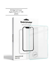 Захисне скло BeCover 3D Edge Full Cover Apple iPad Pro 11" M5 (2025) (714776) Захисне скло для планшетів