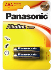 Батарейка Panasonic Alkaline Power AAA Alkaline 2 2шт (LR03REB/2BP)